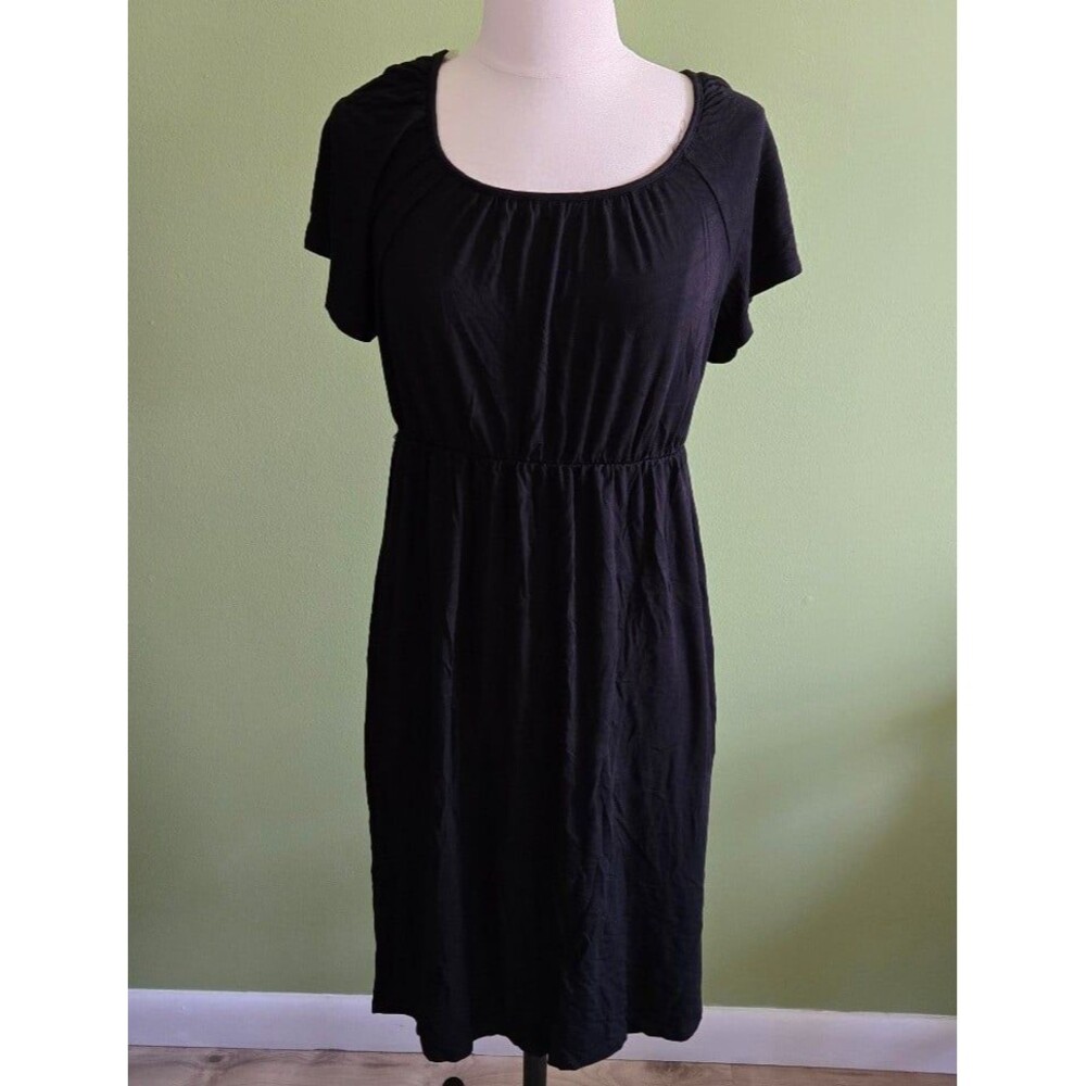 Merona Black Short Sleeve Dress Size Medium